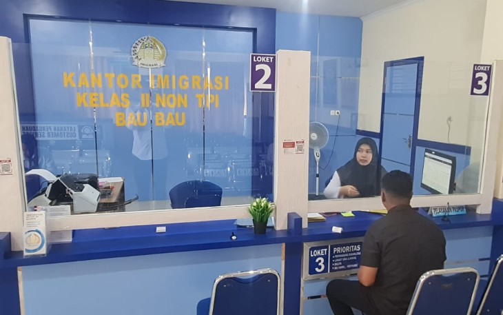 Pelayanan Kantor Imigrasi Kelas II Non TPI Baubau