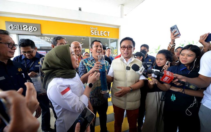 Komisi XII DPR RI dipimpin Wakil Ketua Komisi XII DPR RI, Bambang Haryadi, saat sidak ke SPBU Shell di Jakarta Timur, Kamis (27/2/2025)