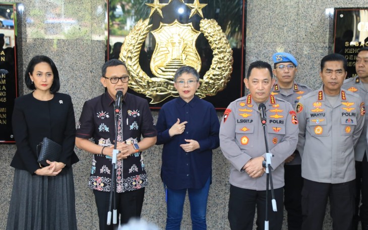 Kapolri Jenderal Listyo Sigit Prabowo dan Menteri P2MI Abdul Kadir Karding 