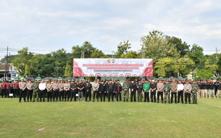 Dandim Ponorogo Dan Kapolres Ponorogo Pimpin Apel Pengamanan Suroan dan Suro Agung