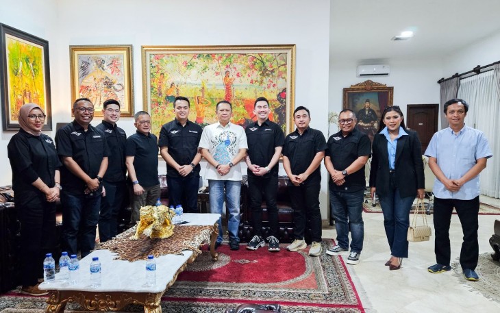 Ketua Umum Ikatan Motor Indonesia Bambang Soesatyo Terima Pengurus Indo Mini Club