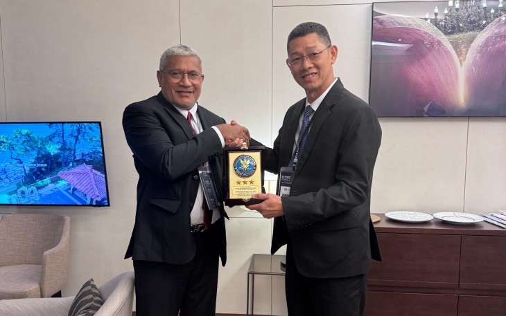 Kepala Badan Narkotika Nasional Republik Indonesia (BNN RI), Marthinus Hukom, melakukan pertemuan resmi dengan Kolonel Nan, perwakilan dari Narcotics Suppression Bureau (NSB) Thailand, pada Selasa (22/4).