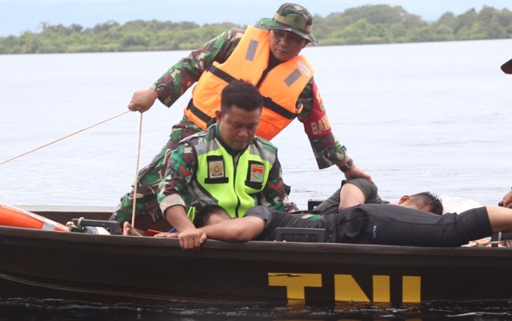 Korem 041/Gamas Melaksanakan Latihan Simulasi Penanggulangan Bencana Alam