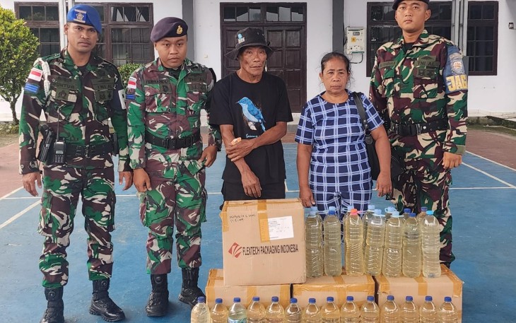 TNI AL Gagalkan PEnyelundupan Miral Ilegal di Perairan Nusantara Tahuna