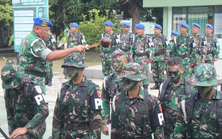 Detasemen Polisi Militer (Denpom) V/1 Madiun menggelar orientasi dan penerimaan warga baru bagi personel Bintara dan Tamtama baru yang masuk satuan