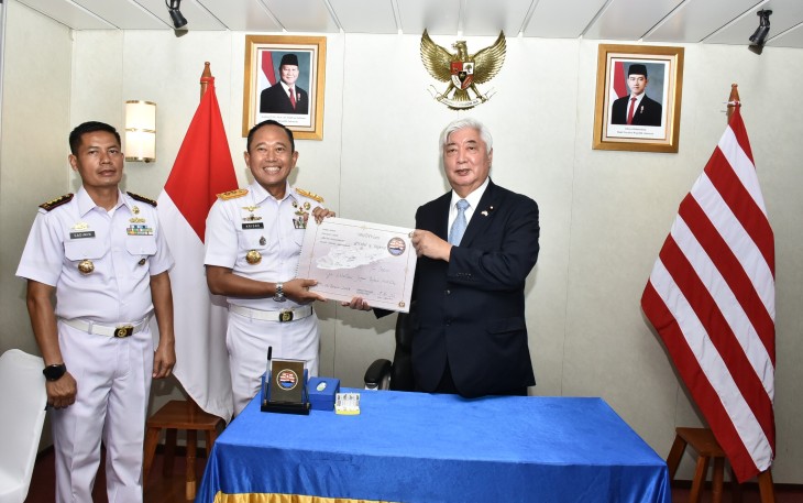 Panglima Kolinlamil saat Sambut Kedatangan Menhan Jepang