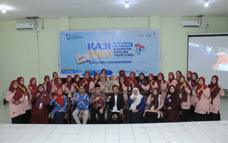 Rombongan HIMPAUDI Penajam Paser Utara Lakukan Kunjungan Kaji Tiru di KB Islam Terpadu Darul Fikri Makassar