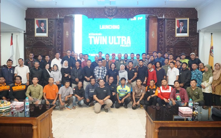 Acara launching Siksorogo Twin Ultra 2025, di Gedung Paripurna DPRD Kabupaten Karanganyar, Selasa (25/2/2025)