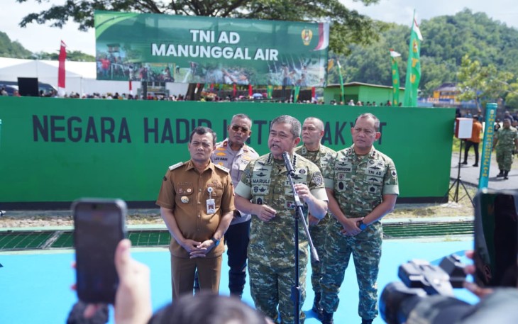 Kasad Resmikan Pompa Hidram di Banyumas