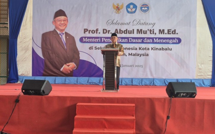 Menteri Pendidikan Dasar dan Menengah (Mendikdasmen), Abdul Mu`ti, dalam kunjungannya ke Malaysia pada Selasa (28/1) mendampingi Presiden RI, Prabowo Subianto