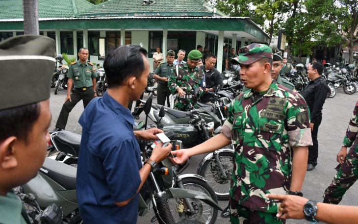 Seluruh Motor Dinas Prajurit Diperiksa oleh Dandim Ponorogo