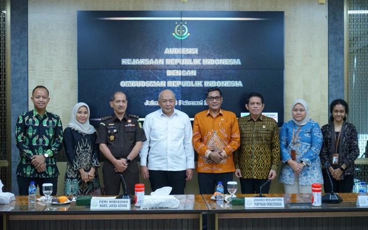 Wakil Jaksa Agung Terima Kunjungan Ombudsman RI dalam Rangka Koordinasi Antar Lembaga dan Penguatan Kelembagaan