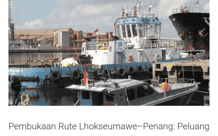 Pembukaan Rute Lhokseumawe–Penang 