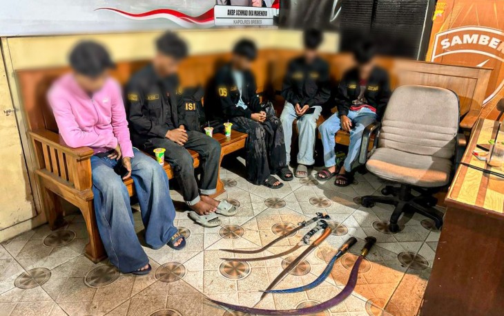 5 Remaja di Brebes Diamankan Polisi