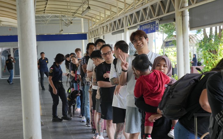 Wisatawan Asal Singapura saat Kunjungani Batam