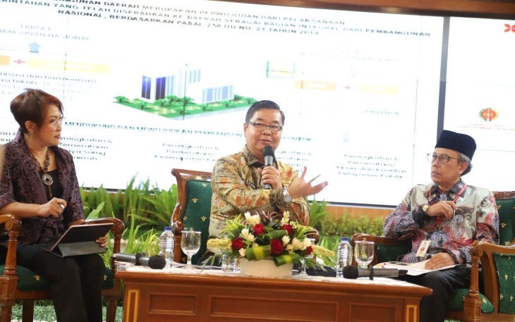  Dirjen Dukcapil Teguh Setyabudi mewakili Mendagri Tito Karnavian menghadiri Musrenbang Rencana Kerja Pembangunan Daerah (RKPD) Daerah Istimewa Yogyakarta (DIY) 2026 di Gedhong Pracimosono Kompleks Kepatihan Yogyakarta, Selasa (15/4/2025)