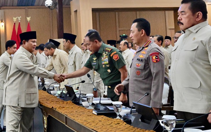 Panglima TNI saat Hadiri Taklimat Awal Tahun 2026 Presiden RI di Hambalang