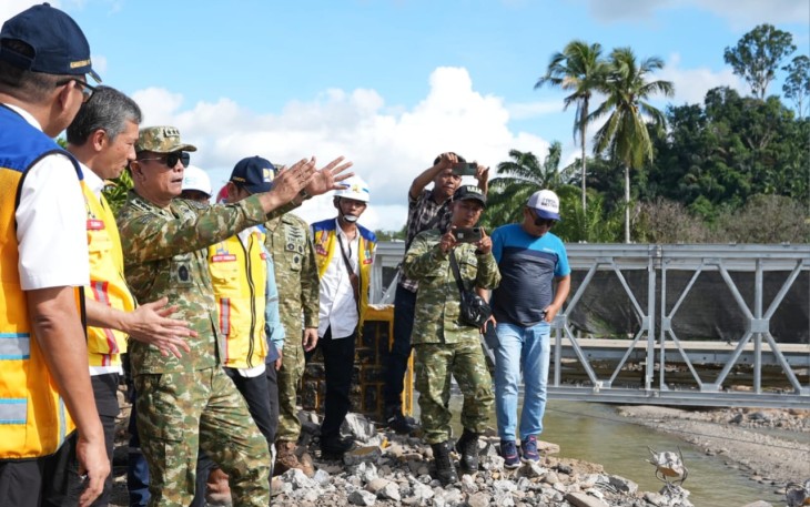 Wakil Ketua 1 Satgas PRR Letjen TNI Richard Tampubolon saat Tinjau Padang Sidimpuan dan Tapanuli Selatan Sumatera Utara.