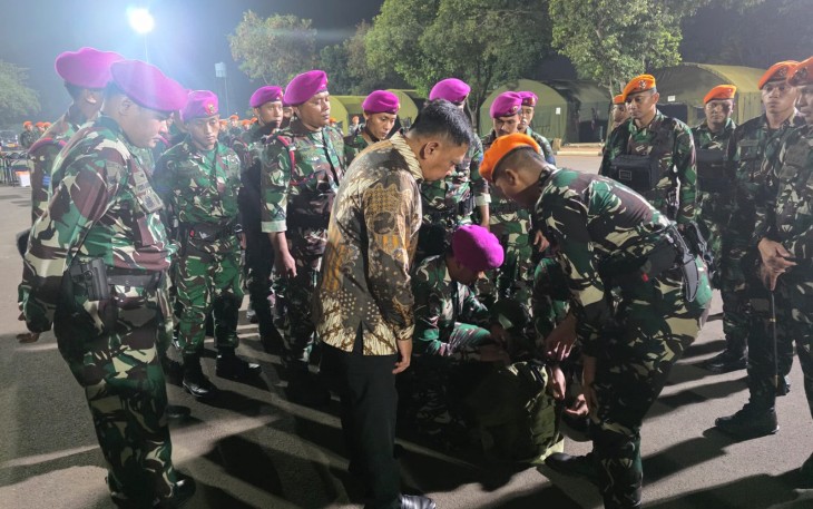 TNI saat Kerahkan Satgas Khusus Percepat Penanganan Karhutla di Riau