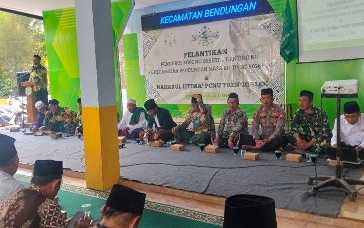 TNI-Polri dan Pemda saat Hadiri Pelantikan Pengurus NU di Bendungan
