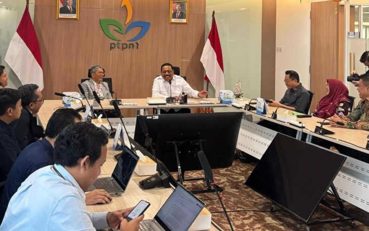 Wakil Gubernur Bengkulu, Mian, menemui Direktur Utama PTPN I, Tedy Yunirman Danas, di Kantor PTPN I Jakarta pada Selasa (10/3) /Foto : MC 