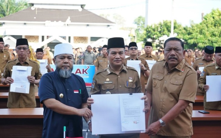 Gubernur Bengkulu Wajibkan OPD Tanda Tangan Komitmen Perangi Pungli dan Gratifikasi /Foto : MC