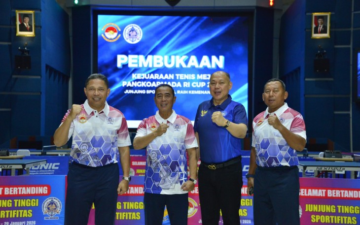 Pangkolinlamil Hadiri Pembukaan Kejuaraan Tenis Meja Pangkoarmada RI Cup 2026