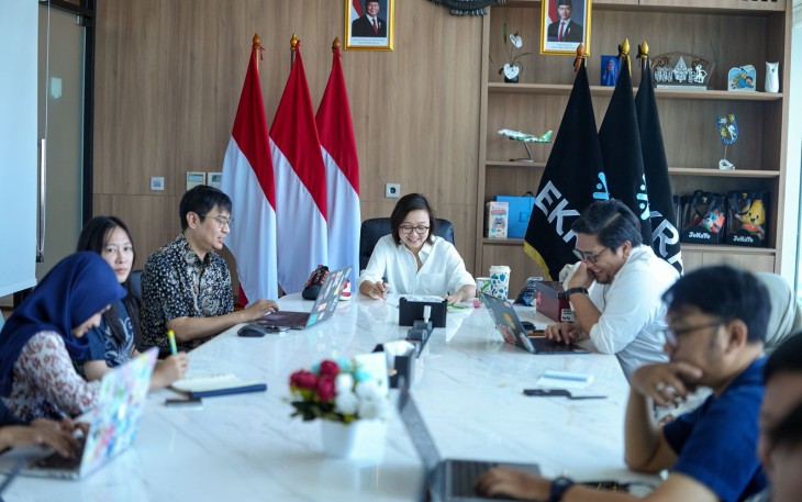 Wakil Menteri Ekonomi Kreatif, Irene Umar, menerima audiensi perwakilan Level Infinite, penerbit global PUBG MOBILE, di Kantor Kementerian Ekraf, Jakarta, Kamis (12/3/2026).