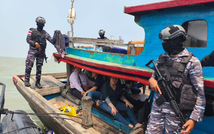TNI AL Gagalkan Penyelundupan PMI Non Prosedural di Perairan Asahan 