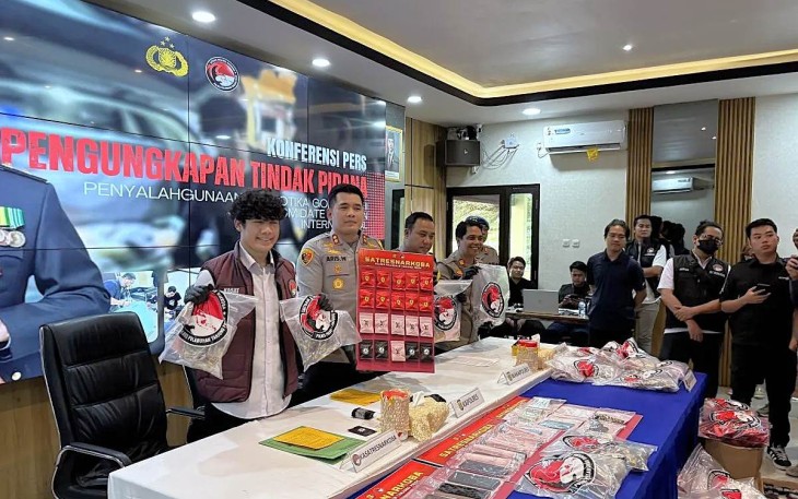 Polres Pelabuhan Tanjung Priok konferensi pers