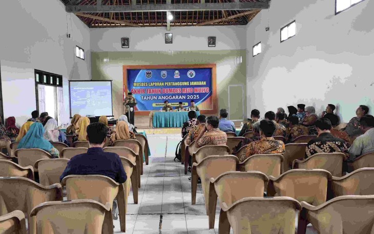 Rapat Bumdes Rejomulyo wilayah desa binaan 