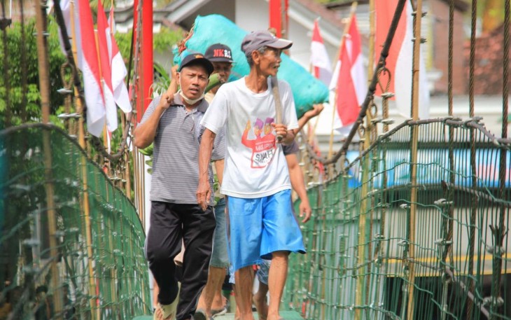Jembatan gantung desa Prigi, Kecamatan Watulimo