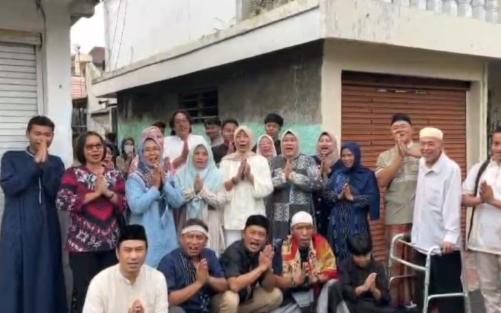 Keluarga besar warga jalan K, RT 009/06 Pasar Minggu, Sabtu (21/3)