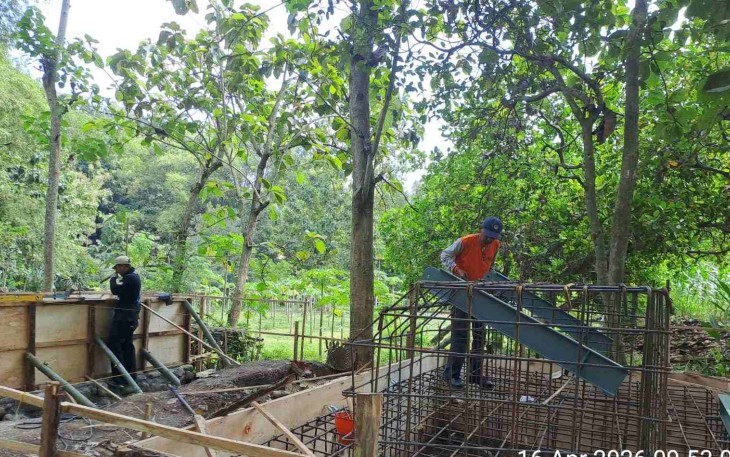 Progres pembangunan jembatan perintis garuda tahap III