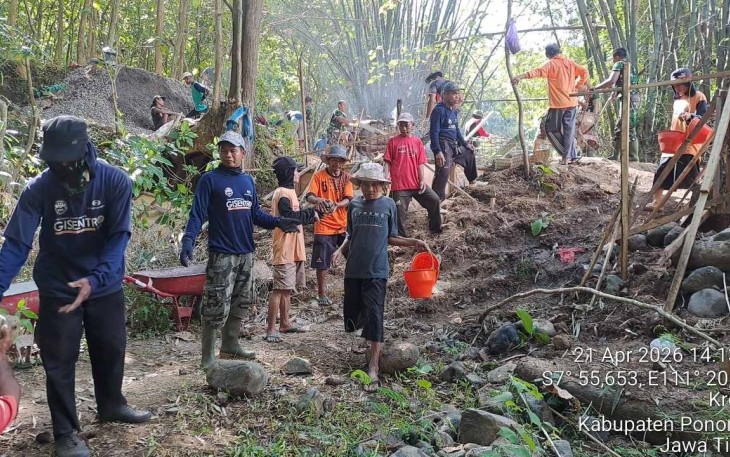 Lokasi pembangunan jembatan perintis garuda