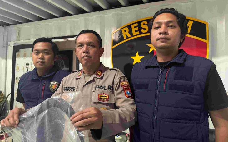 Konferensi pers Polres Pelabuhan Tanjungperak