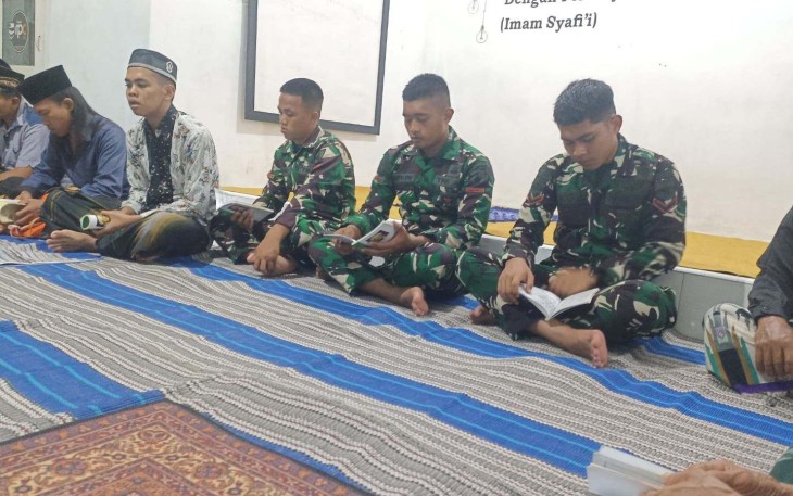 Yasinan bersama warga desa Sukorejo
