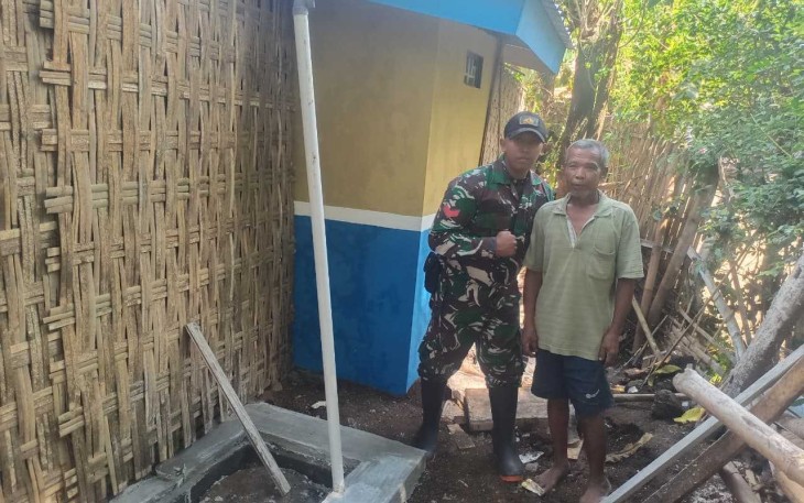 Tangki septik rumah Halimah siap digunakan
