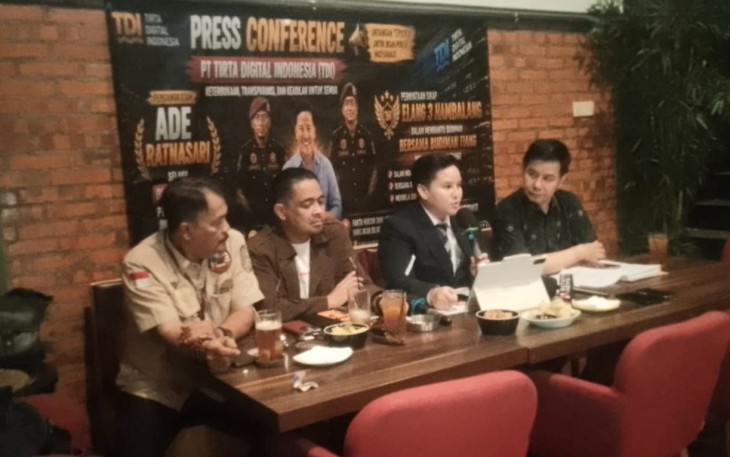 Konferensi pers PT. Tirta Digital Indonesia 
