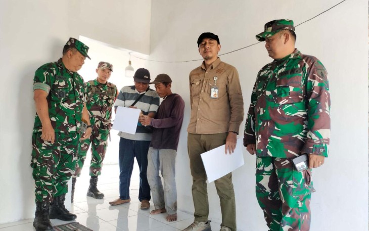 Peninjauan Program RTLH Kodim 0806/Trenggalek, Kamis (2/7)