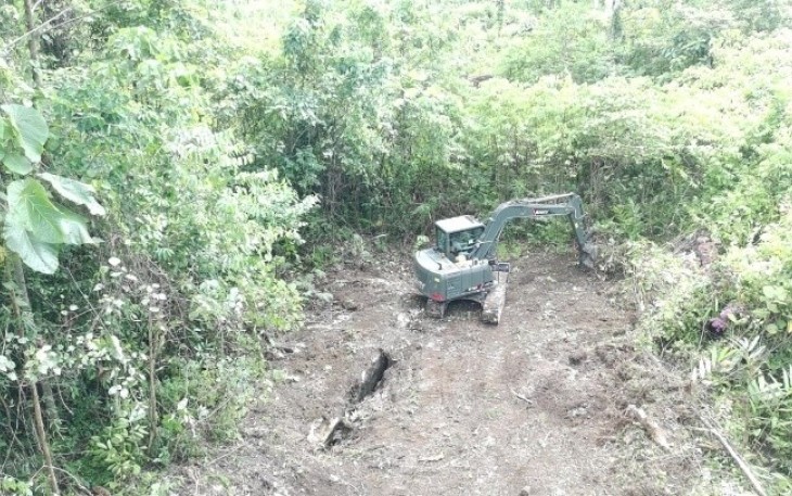Pembukaan lahan ketahanan pangan di kampung Sesor