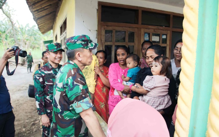 Ketua Tim Wasev TMMD ke-129, Ir Pusterad, Brigjen TNI Mukhlis 