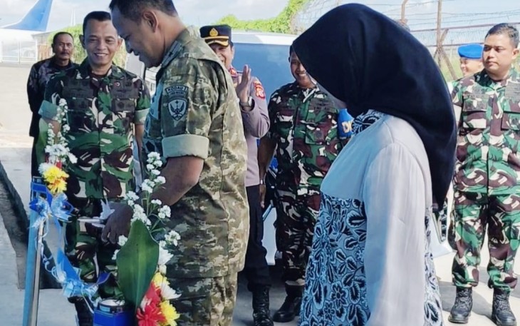 Danlanud Husein Sastranegara Marsma TNI Md Irman Fathurrahman saat meresmikan SPPG 06 Cicendo, Jum'at (9/1)