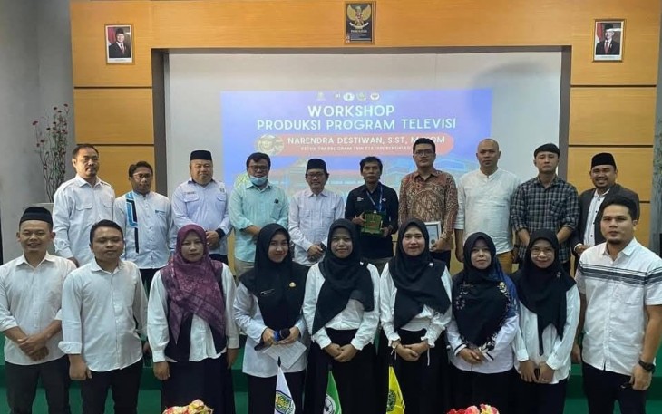 Program Studi Komunikasi dan Penyiaran Islam (KPI), Fakultas Ushuluddin, Adab dan Dakwah (FUAD) IAIN Curup menyelenggarakan workshop Produksi Program Televisi