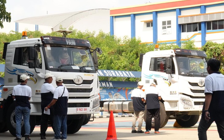 Bimtek safety riding pengemudi angkutan barang