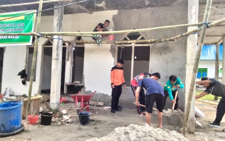 Rehab masjid di Kelurahan Batangmata Sapo