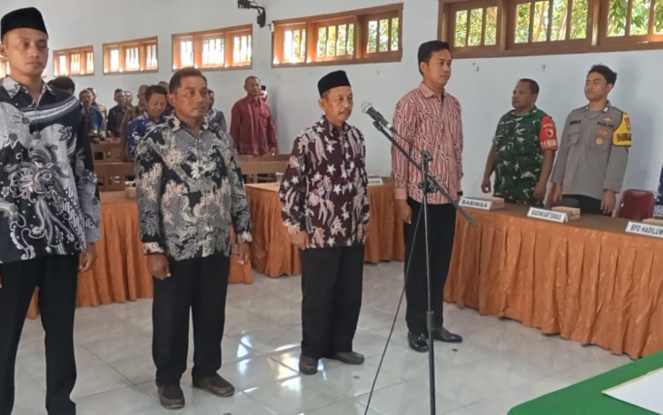 Pelantikan perangkat desa Hadiluwih