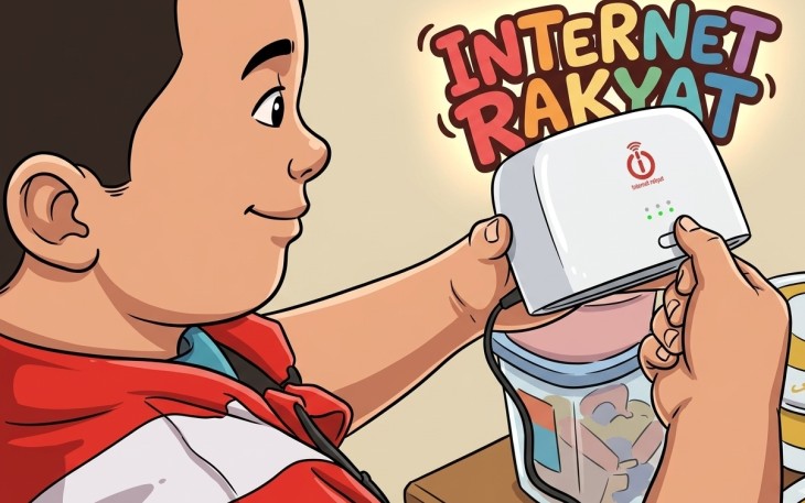 Ilustrasi Internet Rakyat (Foto : ist.)