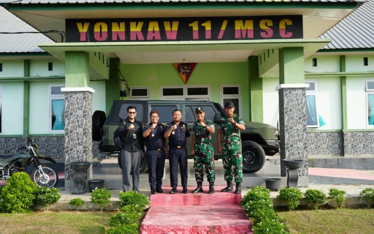ea Cukai Lhokseumawe Jalin Kolaborasi dengan Yon Kav 11/MSC