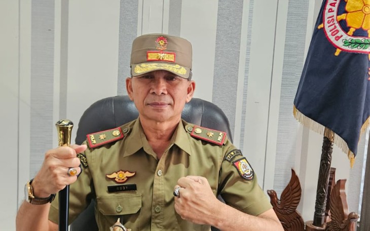 Kepala Satpol PP Kabupaten Jember Bambang Rudianto